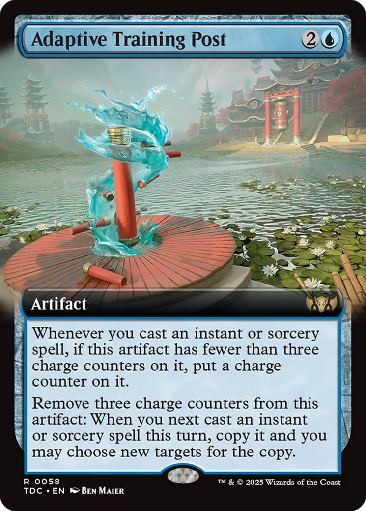 Adaptive Training Post (Extended Art) [Tarkir: Dragonstorm Commander]