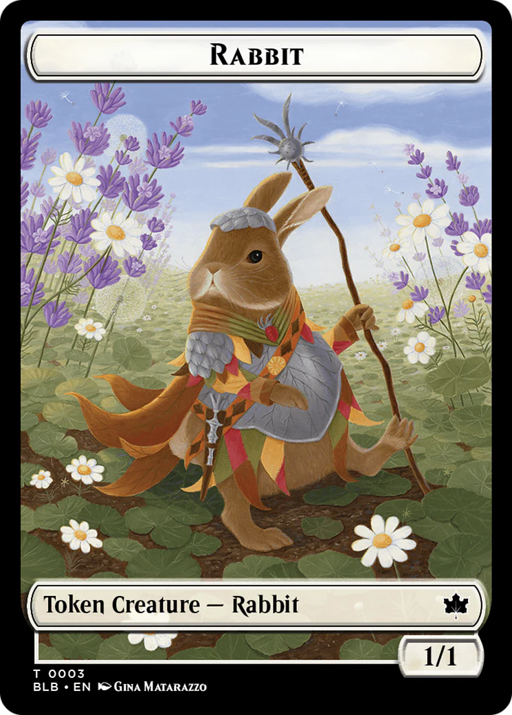 Agate Instigator // Rabbit Double-Sided Token [Bloomburrow Commander Tokens] - Image 2