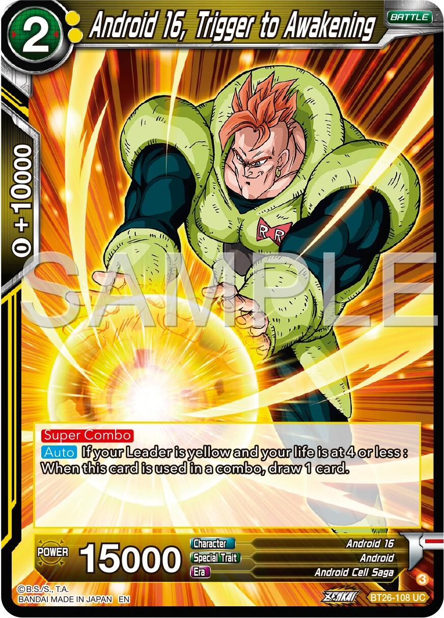Android 16, Trigger to Awakening (BT26-108) [Ultimate Advent] - Image 3