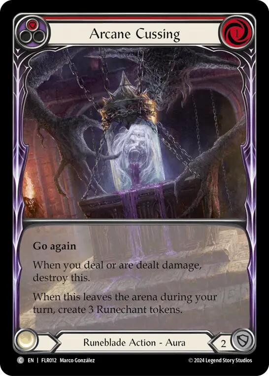 Arcane Cussing (Red) [FLR012] (Rosetta Florian Blitz Deck) - Image 2