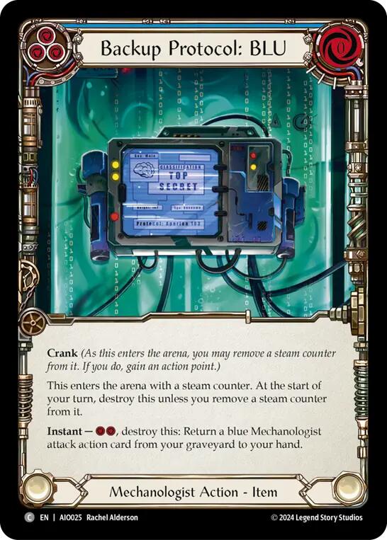 Backup Protocol: BLU (Blue) [AIO025] (Armory Deck: Dash) - Image 2