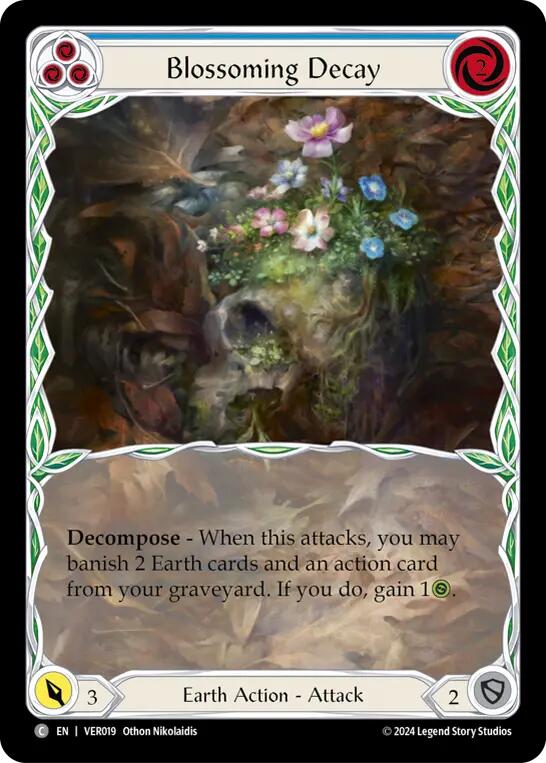 Blossoming Decay (Blue) [VER019] (Rosetta Verdance Blitz Deck) - Image 2