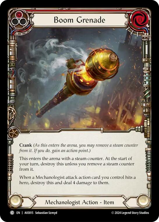 Boom Grenade (Red) [AIO015] (Armory Deck: Dash) - Image 2