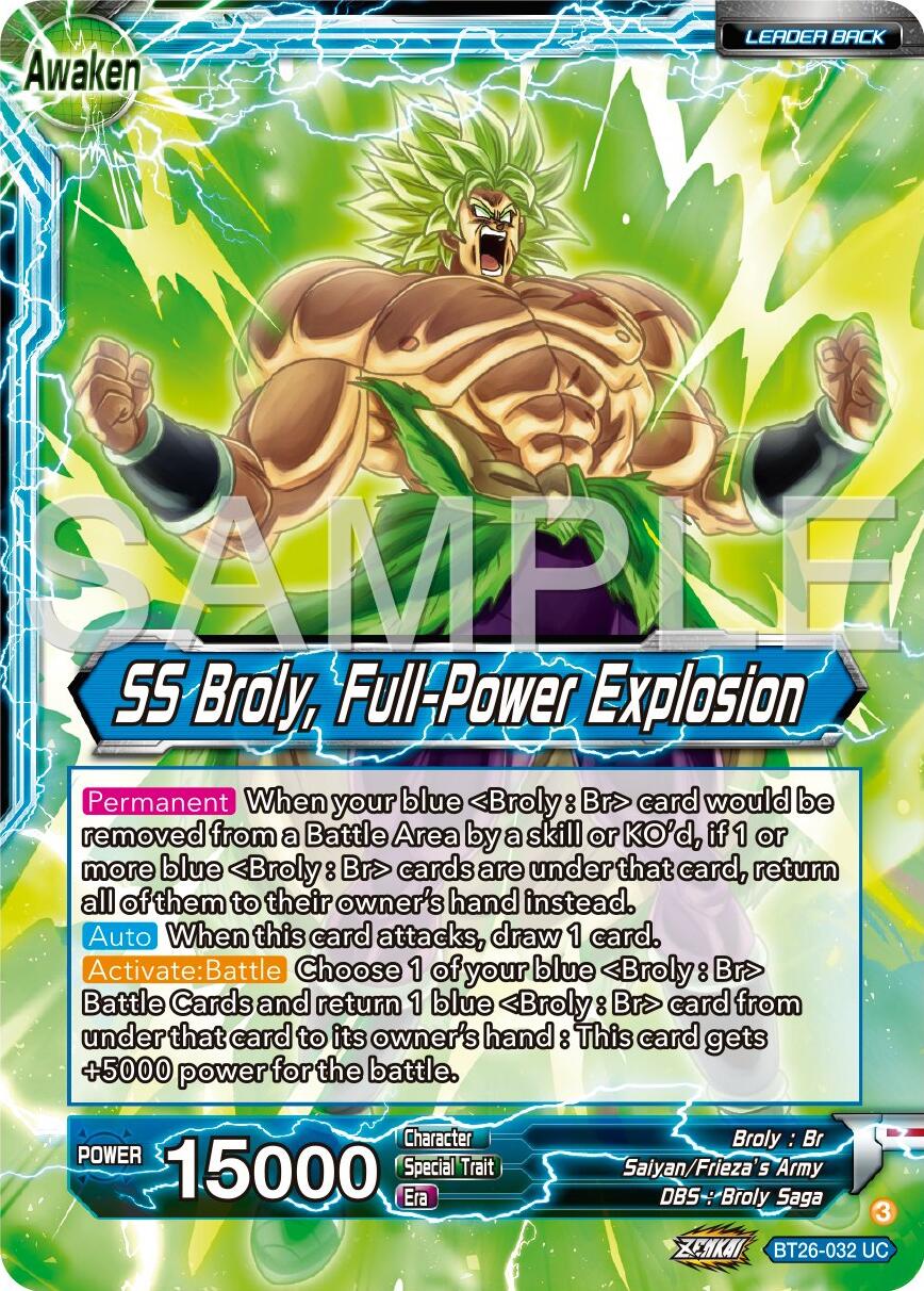 Broly // SS Broly, Full-Power Explosion (BT26-032) [Ultimate Advent] - Image 3