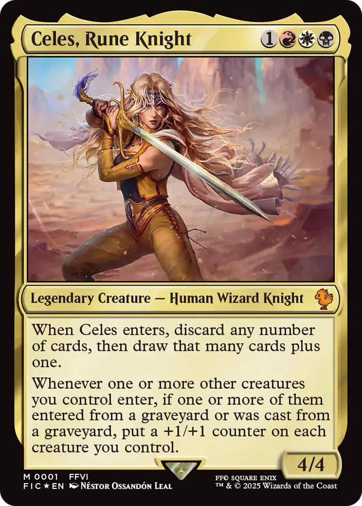 Celes, Rune Knight (0001) [FINAL FANTASY Commander]