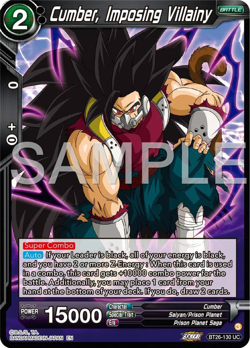 Cumber, Imposing Villainy (BT26-130) [Ultimate Advent] - Image 2