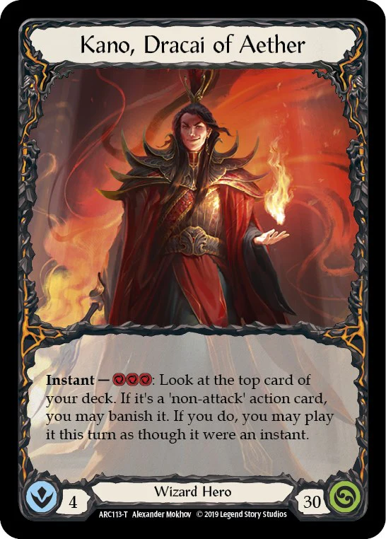 Dash // Kano, Dracai of Aether [ARC002 // ARC113] (Arcane Rising) - Image 2