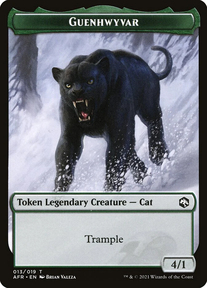 Devil // Guenhwyvar Double-Sided Token [Dungeons & Dragons: Adventures in the Forgotten Realms Tokens] - Image 2