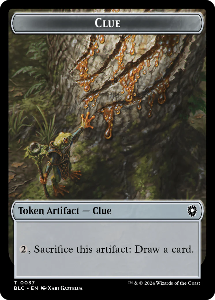 Eldrazi // Clue Double-Sided Token [Bloomburrow Commander Tokens] - Image 2