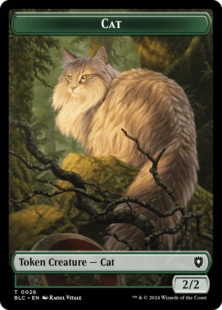 Elemental // Cat Double-Sided Token [Bloomburrow Commander Tokens] - Image 2