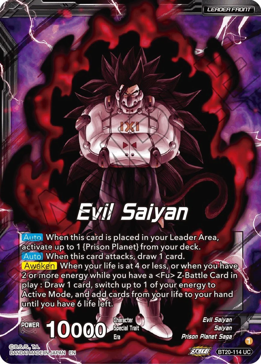 Evil Saiyan // Cumber, Maddening Force (BT20-114) [Power Absorbed] - Image 2