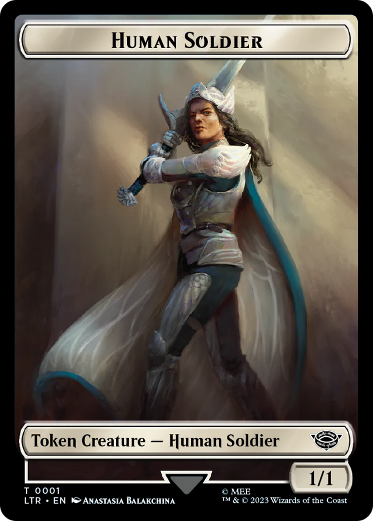 Food (09) // Human Soldier (01) Double-Sided Token [The Lord of the Rings: Tales of Middle-Earth Tokens] - Image 2