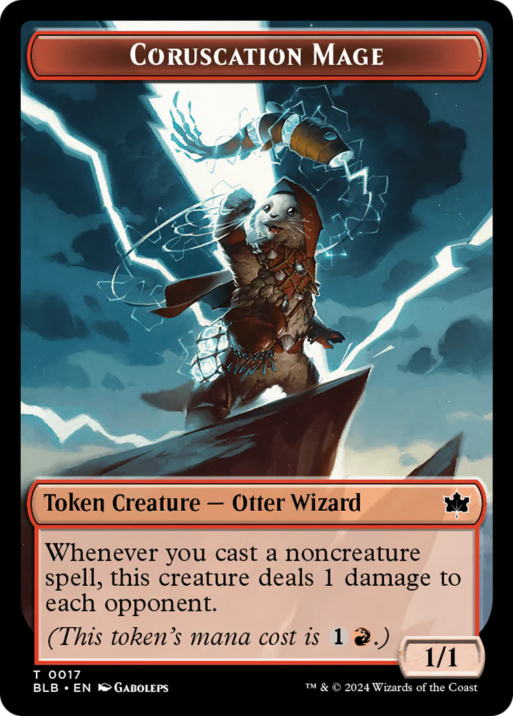 Food // Coruscation Mage Double-Sided Token [Bloomburrow Tokens] - Image 2
