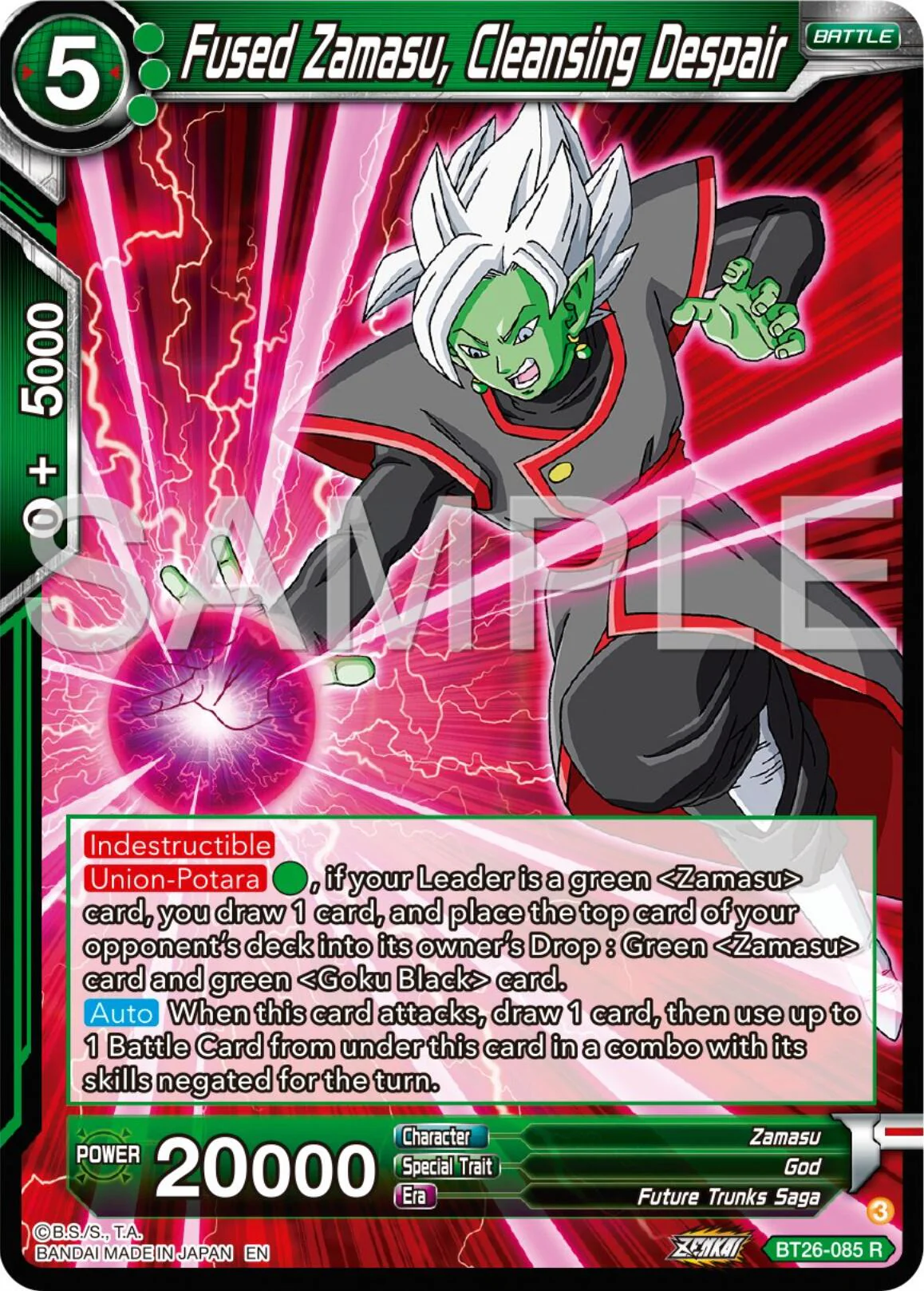 Fused Zamasu, Cleansing Despair (BT26-085) [Ultimate Advent] - Image 3