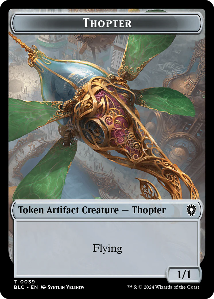 Goblin // Thopter Double-Sided Token [Bloomburrow Commander Tokens] - Image 2