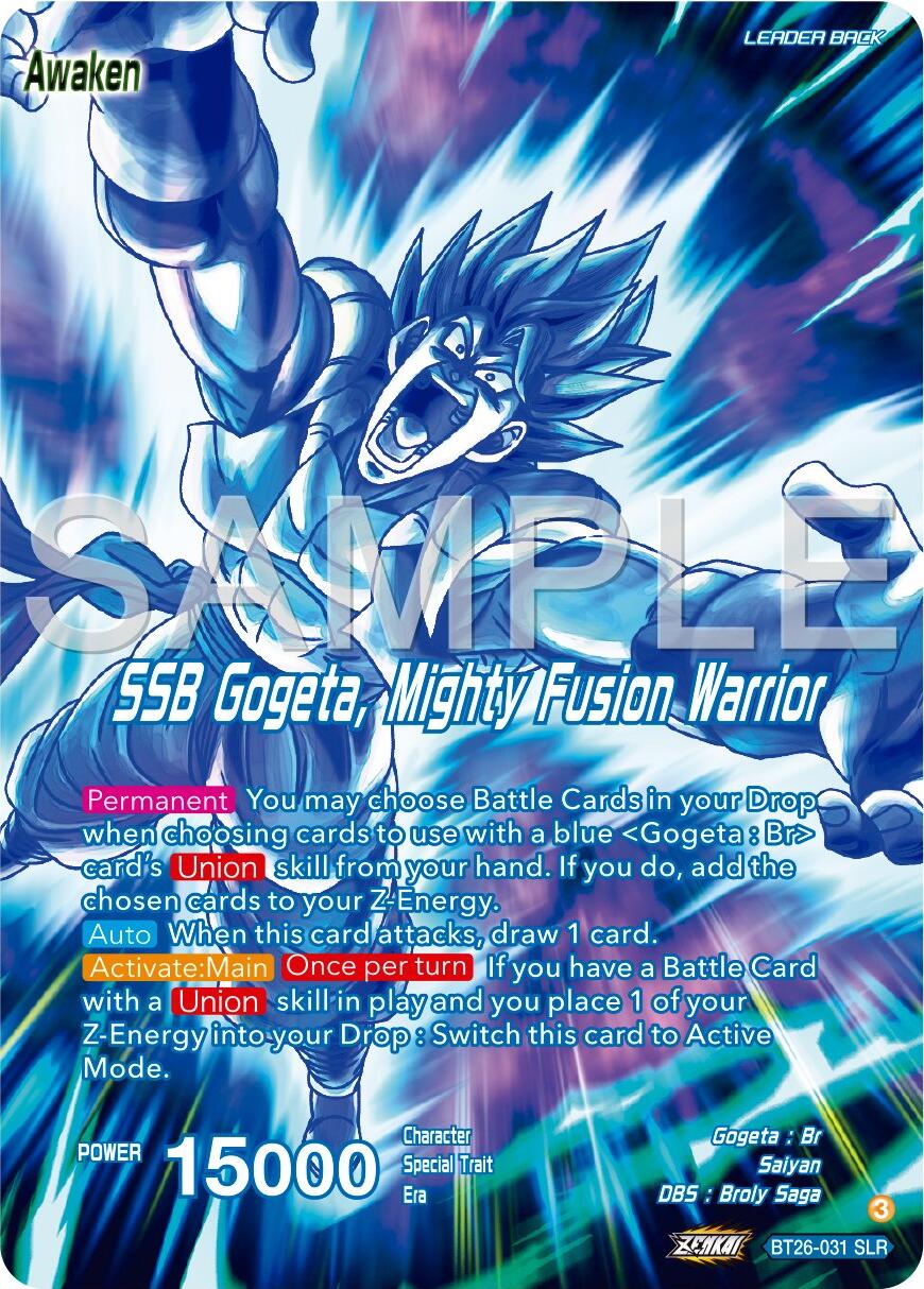 Gogeta // SSB Gogeta, Mighty Fusion Warrior (Alternate Art) (BT26-031) [Ultimate Advent] - Image 4