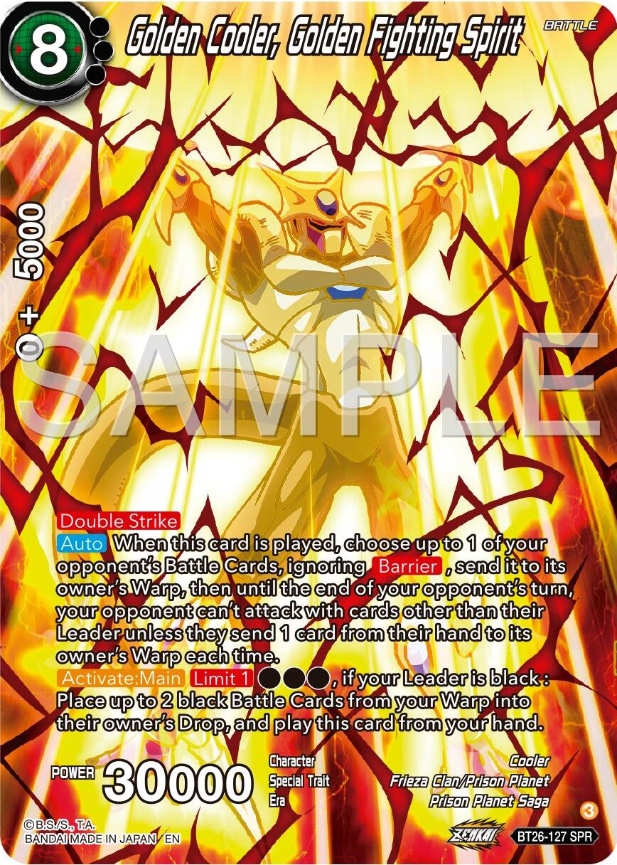 Golden Cooler, Golden Fighting Spirit (SPR) (BT26-127) [Ultimate Advent] - Image 2