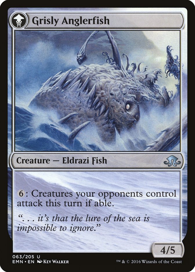 Grizzled Angler // Grisly Anglerfish [Eldritch Moon] - Image 2