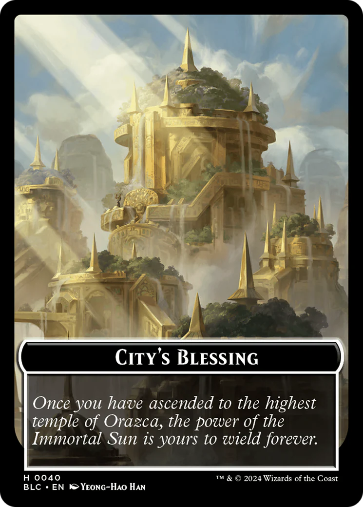 Hamster // City's Blessing Double-Sided Token [Bloomburrow Commander Tokens] - Image 2