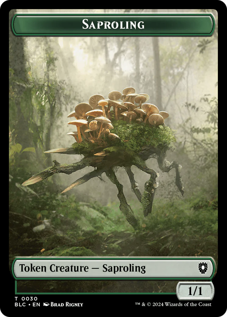 Hamster // Saproling Double-Sided Token [Bloomburrow Commander Tokens] - Image 2