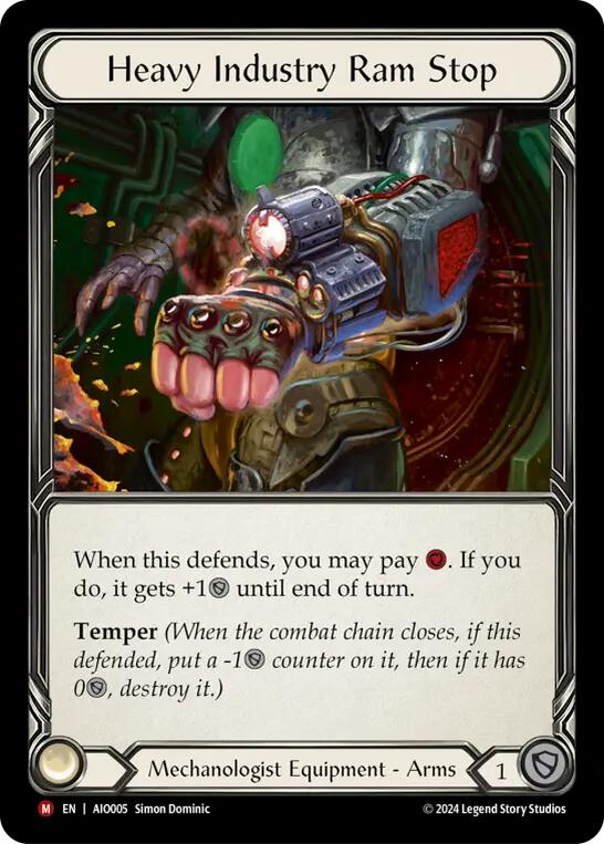 Heavy Industry Ram Stop [AIO005] (Armory Deck: Dash)  Rainbow Foil - Image 2