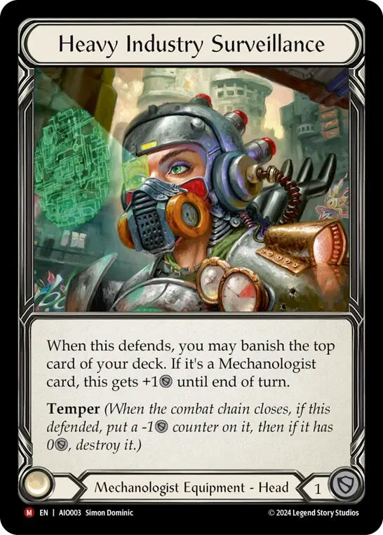 Heavy Industry Surveillance [AIO003] (Armory Deck: Dash)  Rainbow Foil - Image 2