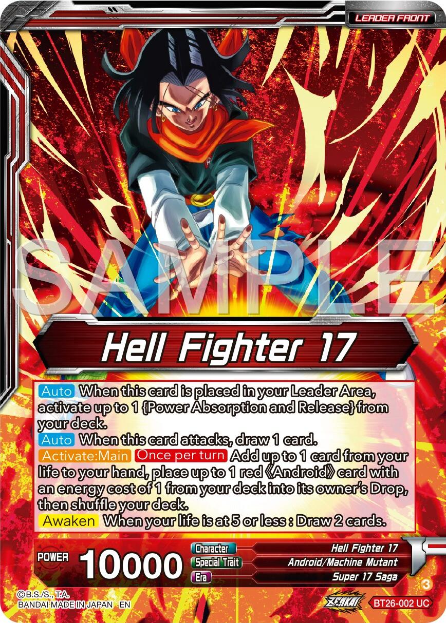 Hell Fighter 17 // Super 17, Anti-Saiyan Killing Machine (BT26-002) [Ultimate Advent] - Image 5