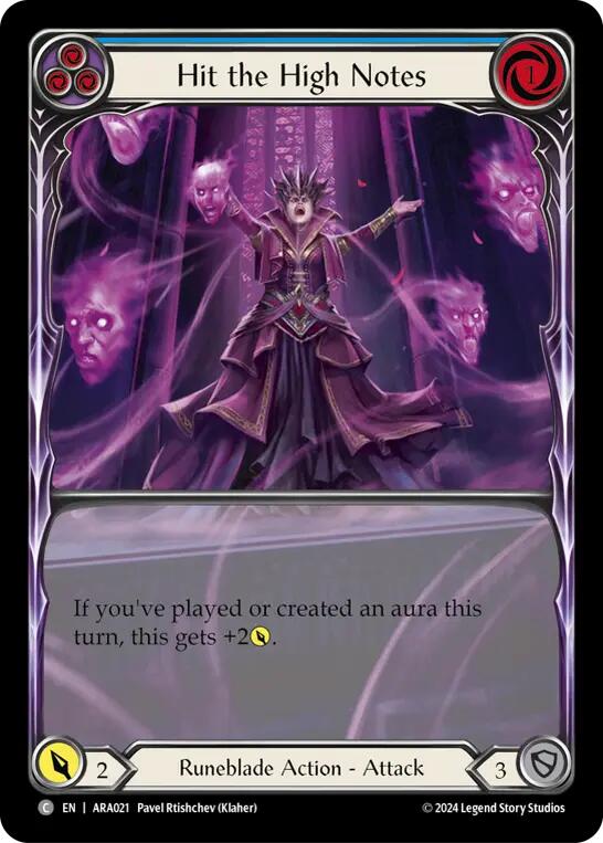 Hit the High Notes (Blue) [ARA021] (Rosetta Aurora Blitz Deck) - Image 2