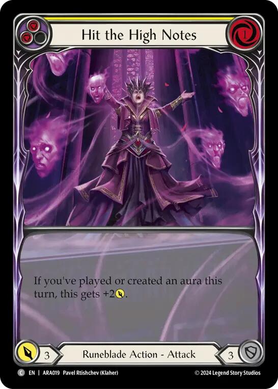 Hit the High Notes (Yellow) [ARA019] (Rosetta Aurora Blitz Deck) - Image 2