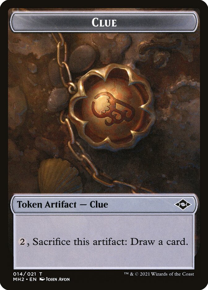 Human // Clue Double-Sided Token [Pioneer Challenger Decks 2022] - Image 2