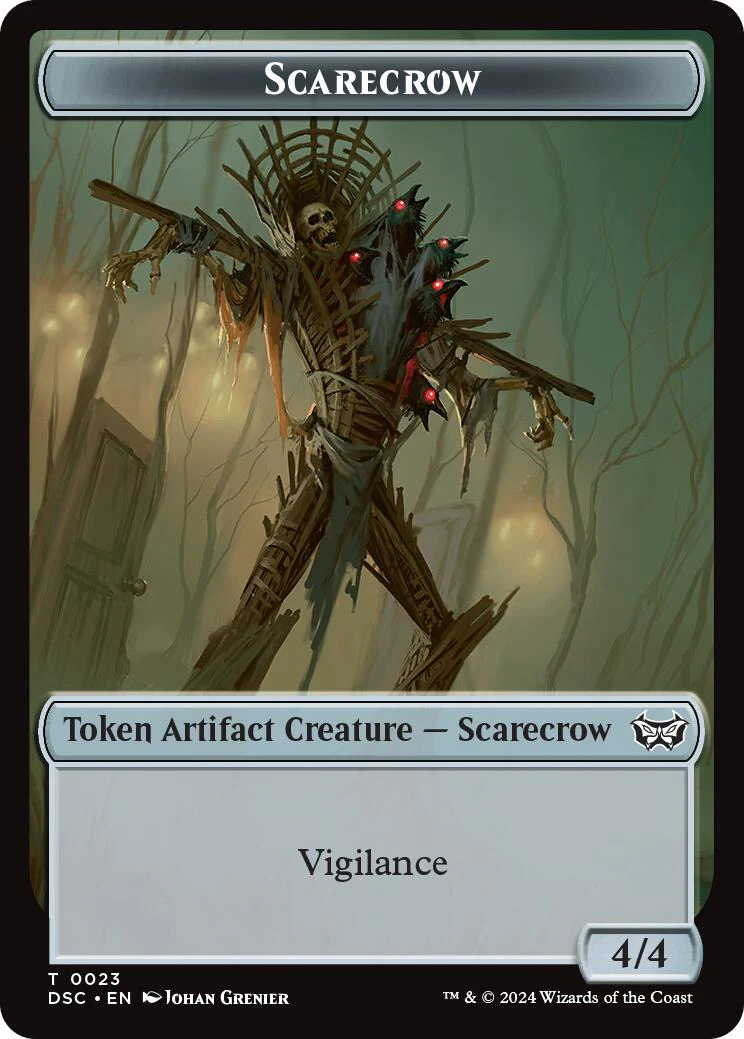 Inkling // Scarecrow Double-Sided Token [Duskmourn: House of Horror Commander Tokens] - Image 2