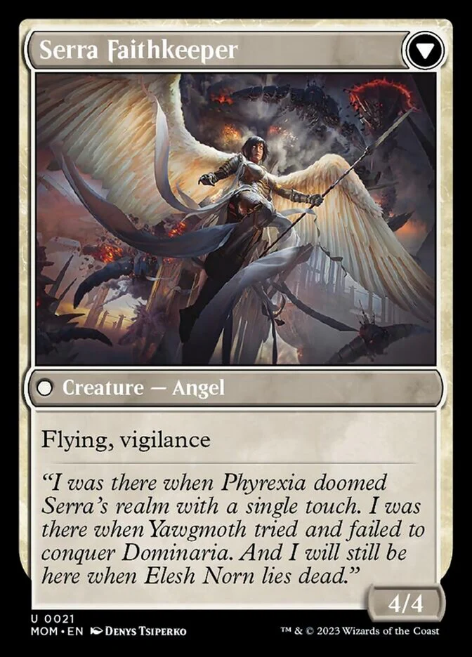 Invasion of Dominaria // Serra Faithkeeper [March of the Machine] - Image 2