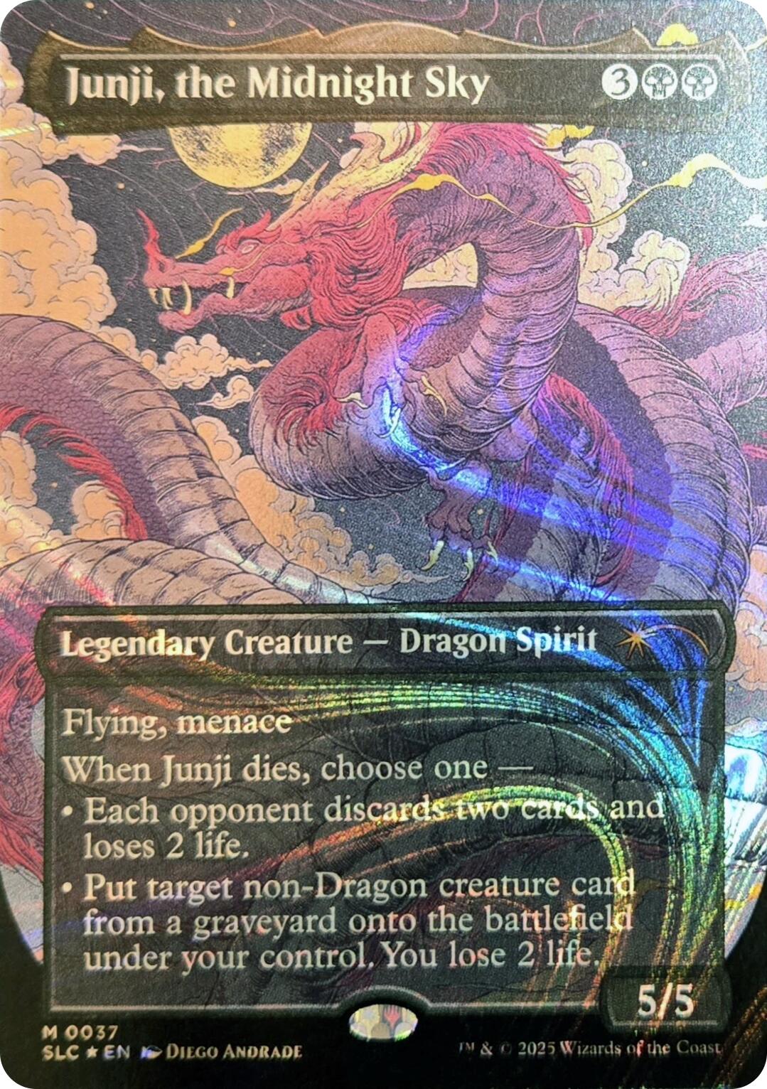 Junji, the Midnight Sky (Halo Foil) [Secret Lair Countdown Kit]