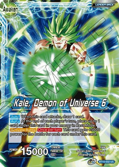 Kale // Kale, Demon of Universe 6 (BT15-032) [Saiyan Showdown] - Image 2