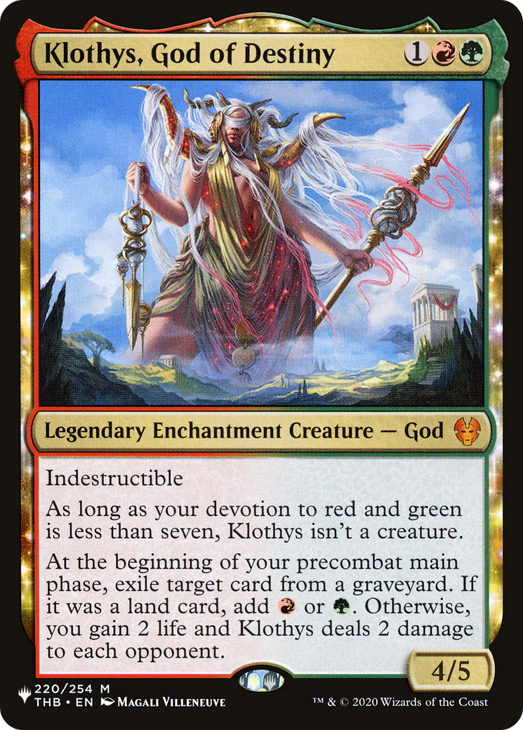 Klothys, God of Destiny [The List]
