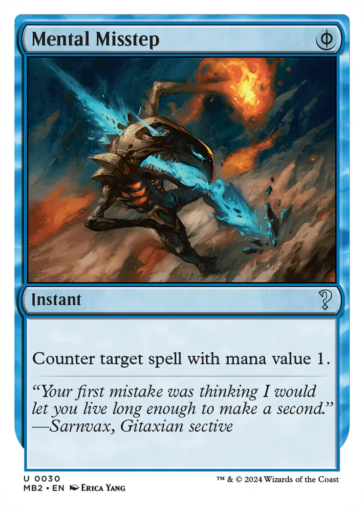 Mental Misstep (White Border) [Mystery Booster 2]