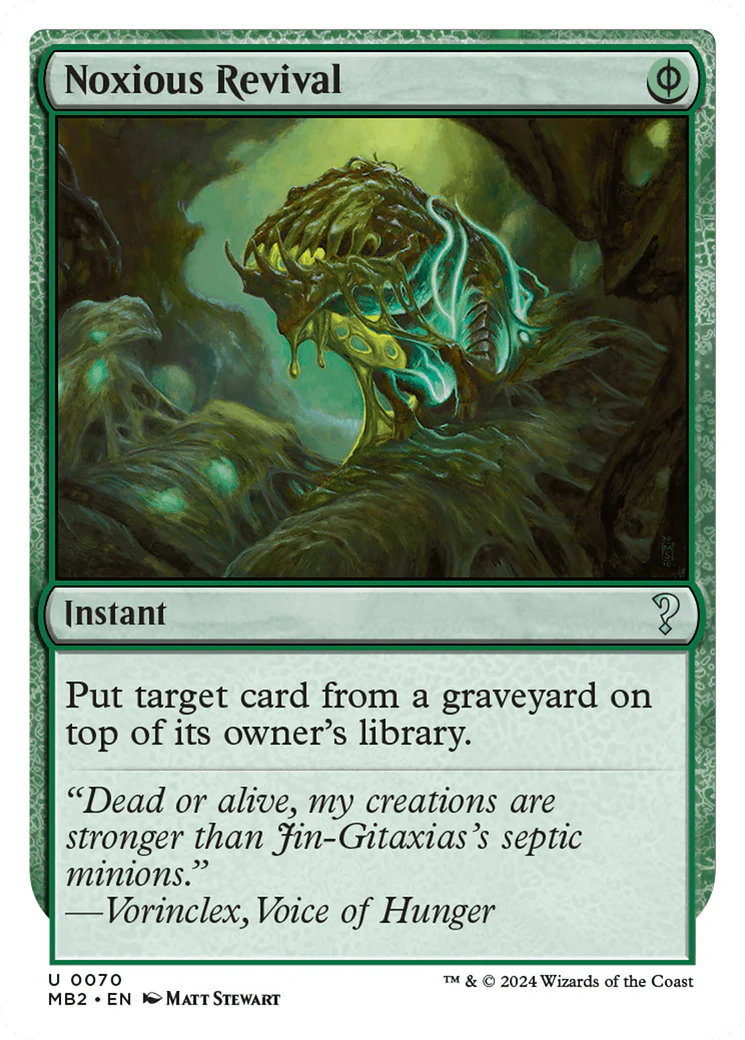 Noxious Revival (White Border) [Mystery Booster 2]