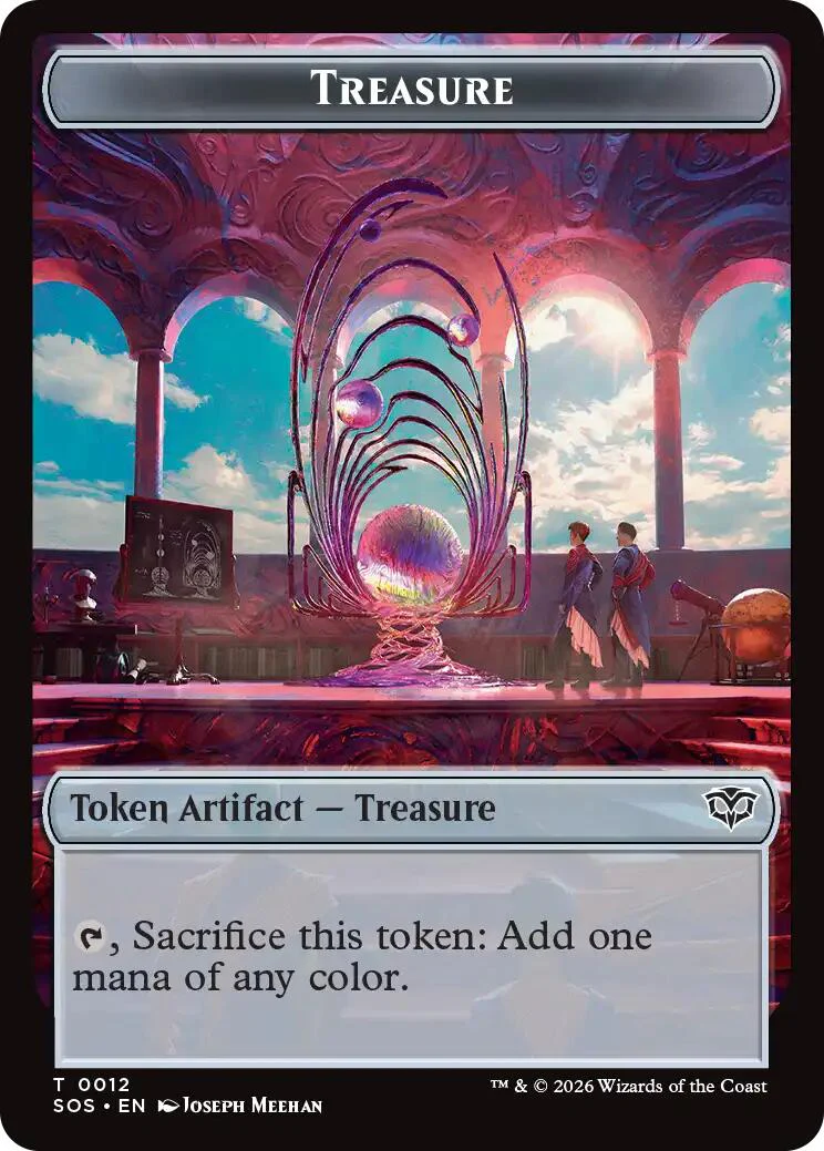 Phyrexian Germ // Treasure Double-Sided Token [Secrets of Strixhaven Commander Tokens] - Image 2