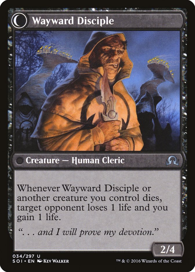 Pious Evangel // Wayward Disciple [Shadows over Innistrad] - Image 2