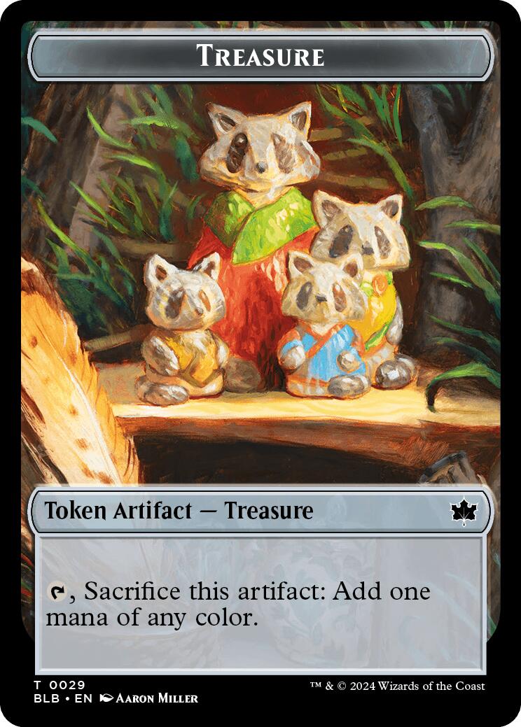 Prosperous Bandit // Treasure Double-Sided Token [Bloomburrow Commander Tokens] - Image 2
