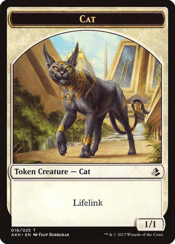 Proven Combatant // Cat Double-Sided Token [Hour of Devastation Tokens] - Image 2