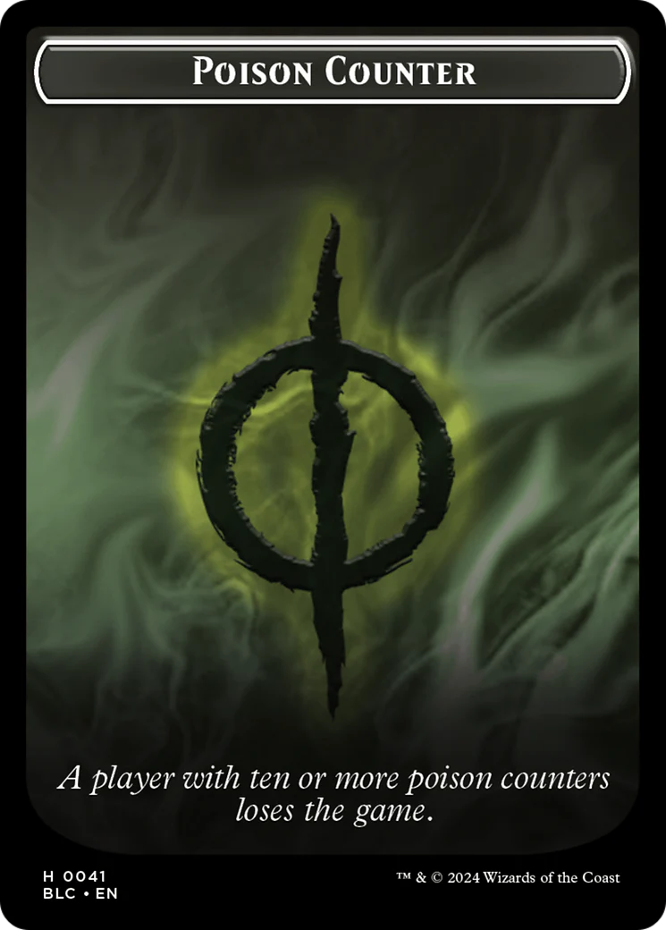 Rabbit // Poison Counter Double-Sided Token [Bloomburrow Commander Tokens] - Image 2