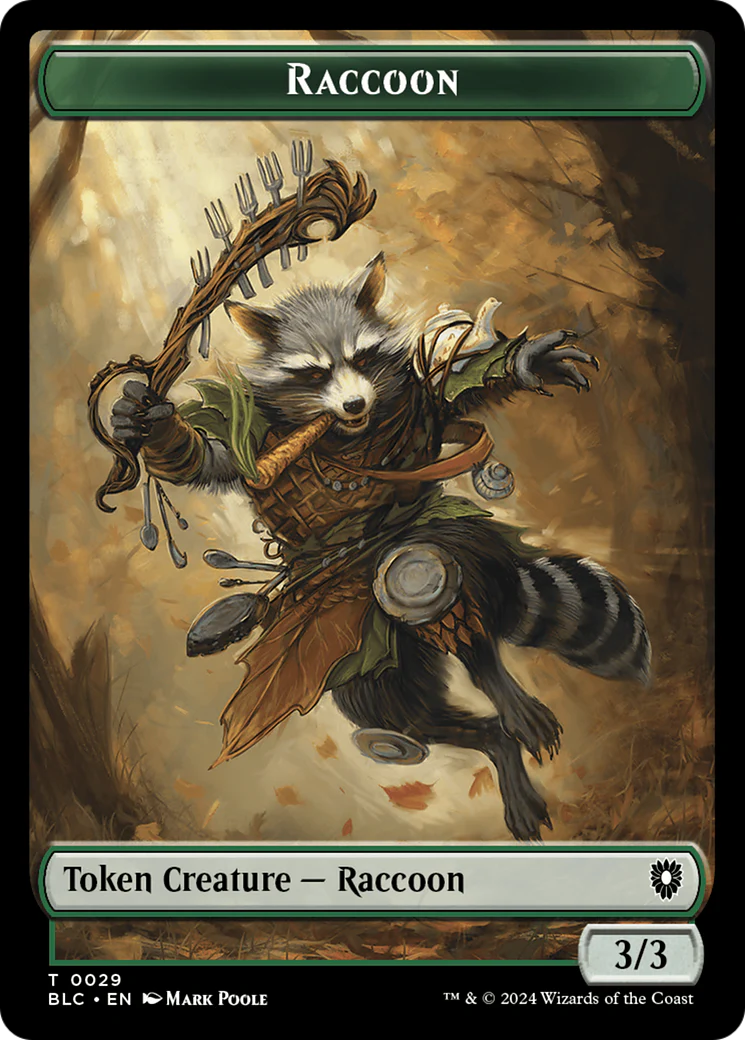 Rat // Raccoon Double-Sided Token [Bloomburrow Commander Tokens] - Image 2