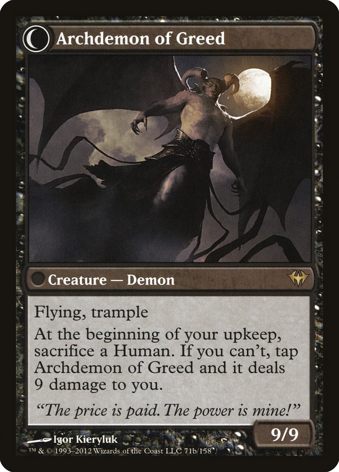 Ravenous Demon // Archdemon of Greed [Dark Ascension] - Image 2