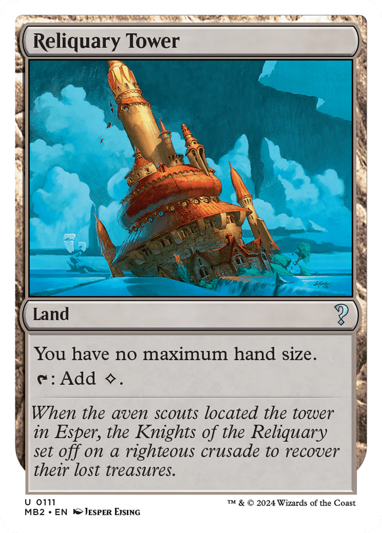 Reliquary Tower (White Border) [Mystery Booster 2]