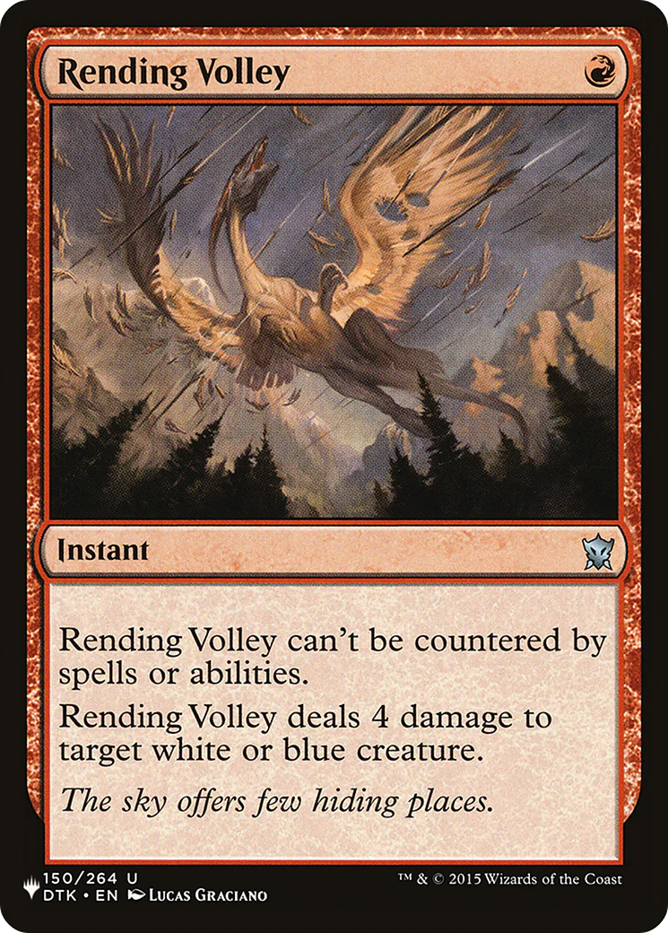 Rending Volley [The List]