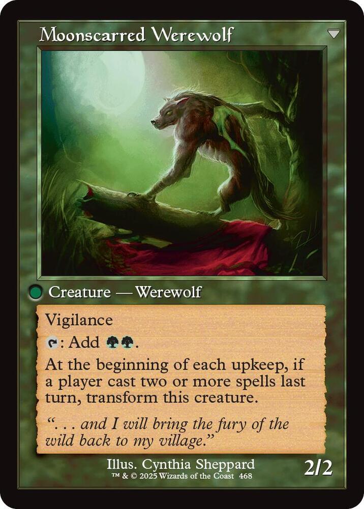 Scorned Villager // Moonscarred Werewolf (Retro Frame) [Innistrad Remastered] - Image 2