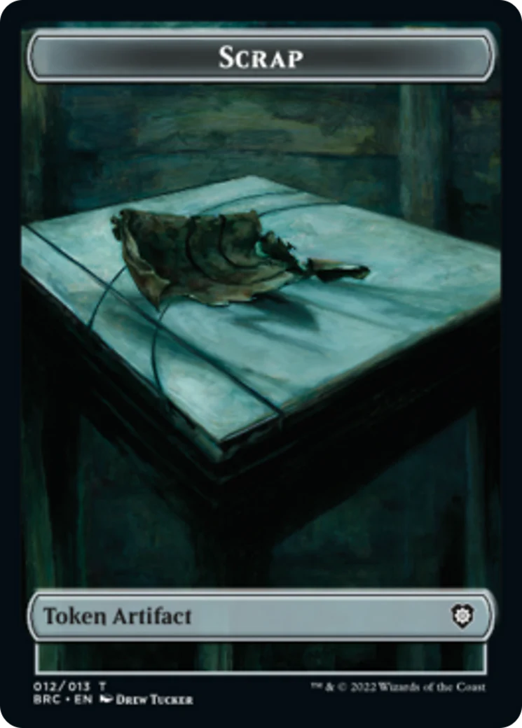 Scrap // Powerstone Double-Sided Token [The Brothers' War Commander Tokens]