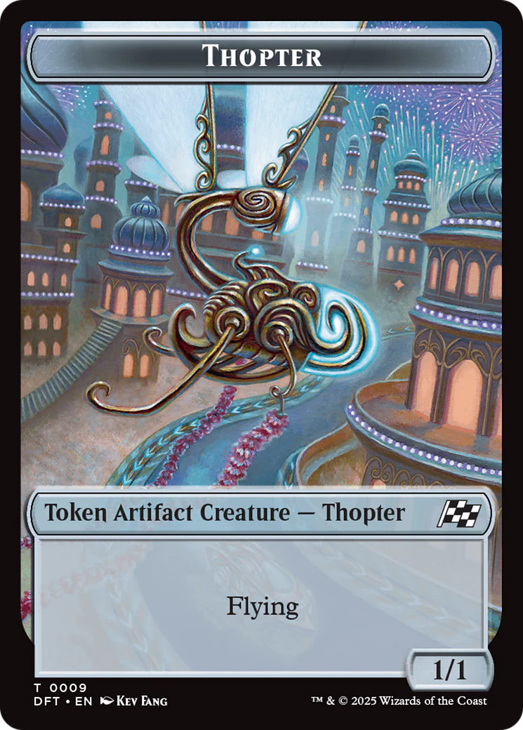 Servo // Thopter (0009) Double-Sided Token [Aetherdrift Tokens] - Image 2