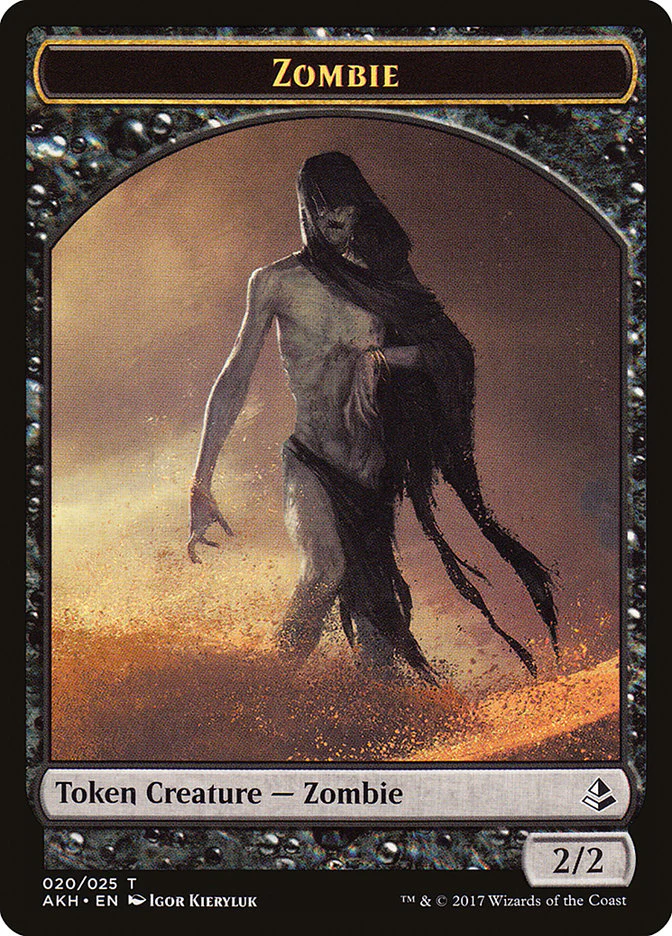 Sinuous Striker // Zombie Double-Sided Token [Hour of Devastation Tokens] - Image 2